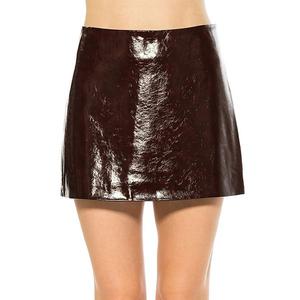 Женская мини-юбка Zarina с открытой молнией на спине Alexia Admor, Burgundy