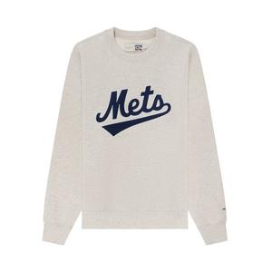 Толстовка Aimé Leon Dore x New York Mets Chainstitch Crewneck Sweatshirt, цвет Oatmeal