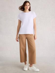 Футболка Gina Cotton с круглым вырезом White Stuff