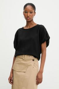 Блузка с льном Answear.Lab, черный