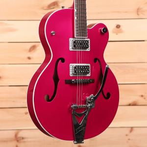 Gretsch G6120T-HR Brian Setzer Signature Hot Rod Hollow Body — Candy Magenta — JT22072742 — PLEK'd