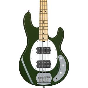 Sterling by Music Man StingRay Ray4HH Электрический бас-гитара с кленовой накладкой оливкового цвета