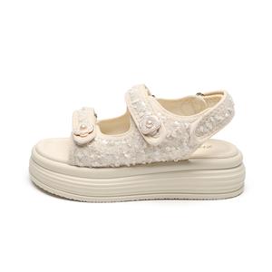 Сандалии с одним ремешком женские ZHR, Beige