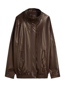 Демисезонная куртка Bershka, Dark brown