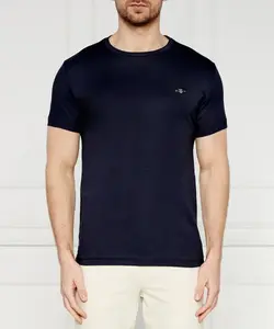 Футболка с изображением щита Slim fit Gant, синий