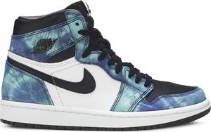 Кроссовки Wmns Air Jordan 1 Retro High OG Tie-Dye, зеленый