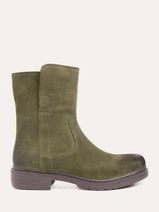 Элегантные замшевые сапоги на устойчивом каблуке Celtic & Co., Khaki