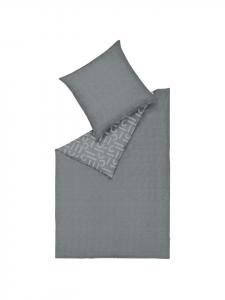 Зимнее постельное белье фланель серого цвета ESPRIT, 155x220 см (40x80 см)
