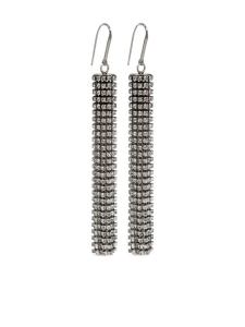 Серьги с кристаллами ISABEL MARANT, серебряный