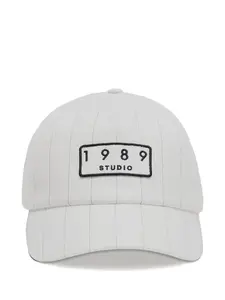 Полосатая кепка с нашивкой-логотипом 1989 STUDIO, белый
