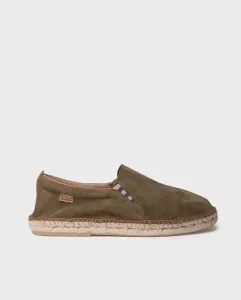Мужские эспадрильи из замши и резиновой подошвой Toni Pons, зеленый