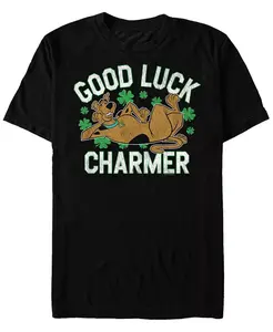Мужская футболка с коротким рукавом Good Luck Charmer Scooby Doo, черный