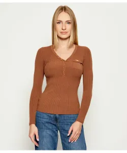 Свитер Slim fit Elisabetta Franchi, коричневый