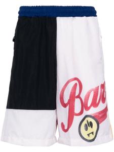 BARROW спортивные шорты в стиле колор-блок, белый