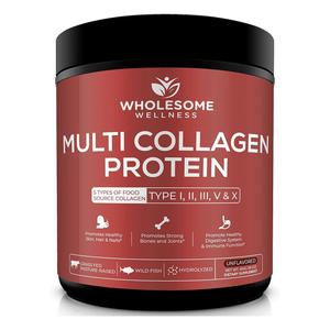 Коллаген Wholesome Wellness Multi Protein Type I, II, III, V, X, 454 г