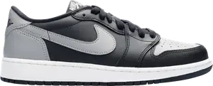 Кроссовки Air Jordan 1 Retro Low OG GS Shadow, черный