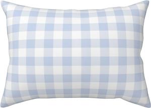 Pevtufa Чехлы для подушек с клетчатым принтом и конвертной застежкой Blue Checkboard