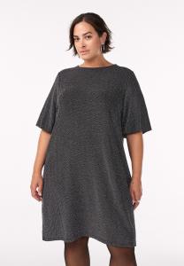 Платье Zizzi Jersey dress, Black W Silver L/Black