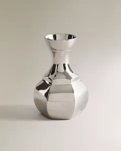 Ваза Zara Home Small Geometric Brass, серебристый
