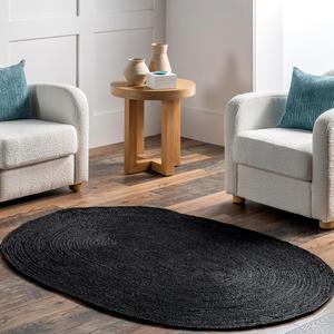 Ковер nuLOOM Rigo Farmhouse ‎TAJT03C, 183х122 см, черный