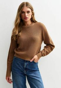 Джемпер New Look RIBBED CREW NECK CHUNKY, Camel