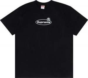 Футболка Supreme Warning Tee 'Black', черный