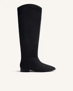 Женские высокие ботинки из замшевой кожи с эффектом смятия Gioseppo, черный