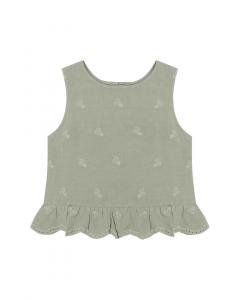 Rylee + Cru Коллекция Леони Топ из льняной смеси Rylee + Cru Collective, розовый