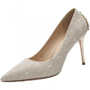 Женские туфли на тонком каблуке и высоком каблуке QITUMAUL, Gold[Heel Height 5Cm]