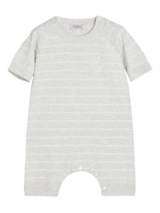 Боди из хлопка в полоску Brunello Cucinelli Kids, серый