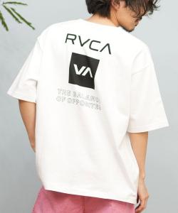 Футболка с коротким рукавом, с принтом на спине RVCA, белый