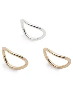 Комплект из 3-х двухцветных скульптурных колец Lauren Ralph Lauren, t-tone