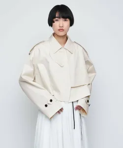 Короткий тренч Эвен Матоф Aewen Matoph, цвет Off White