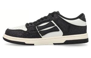 Кроссовки Amiri Skel Top Low Crystal, черный / белый