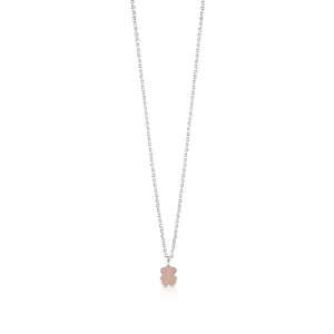 Колье Tous Color Faceted Rose Quartz, серебро