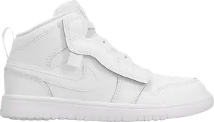 Кроссовки Air Jordan 1 Mid ALT PS Triple White, белый