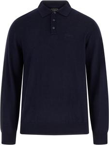 Мужской шерстяной свитер-поло GUESS с длинным рукавом, Smart Blue Multi
