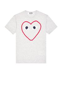Футболка с логотипом в форме сердца Comme Des Garcons Play, серый