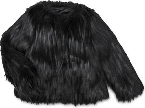 Пальто Appaman Kids Faux Fur Coat, черный