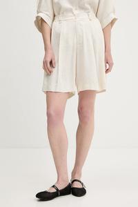 Шорты с льном Answear.Lab, бежевый