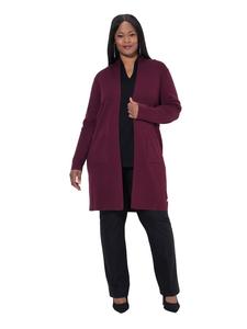 Ulla Popken Кардиган ягодного цвета