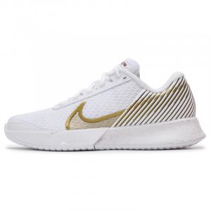 Nike Кроссовки женские Court Vapor Pro 2 HC WMB белые с пурпурно-золотым металликом, цвет White Gold