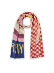 Шарф CODELLO, цвет Red/Pastel red