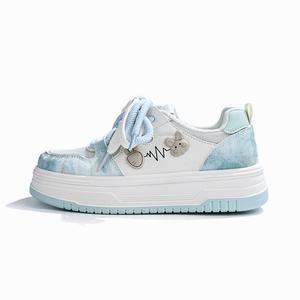 RENBEN Нескользящие, легкие и дышащие низкие кроссовки для скейтбординга, женские, синие