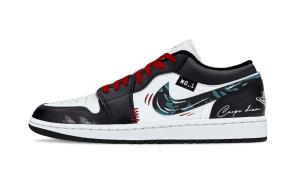 Jordan Баскетбольные кроссовки Air 1 Black Hole с низким верхом, устойчивые к истиранию, винтажные, унисекс, черно-белые