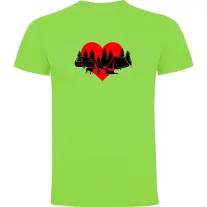 Футболка с коротким рукавом Kruskis Camping Dogs, зеленый