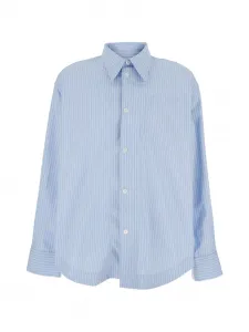 Рубашка в полоску AMI Paris, синий
