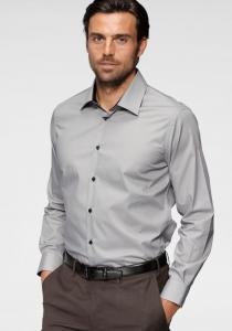 Деловая рубашка BRUNO BANANI Regular fit Business Shirt, серый