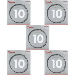Струны для электрогитары Fender 255R Classic Core NPS с шариковым окончанием - .010-.046, стандартные (упаковка 5 шт.)