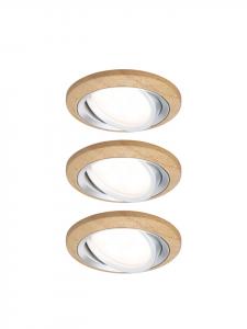 Встраиваемые светодиодные светильники Lanati, комплект из 3 штук  Paulmann